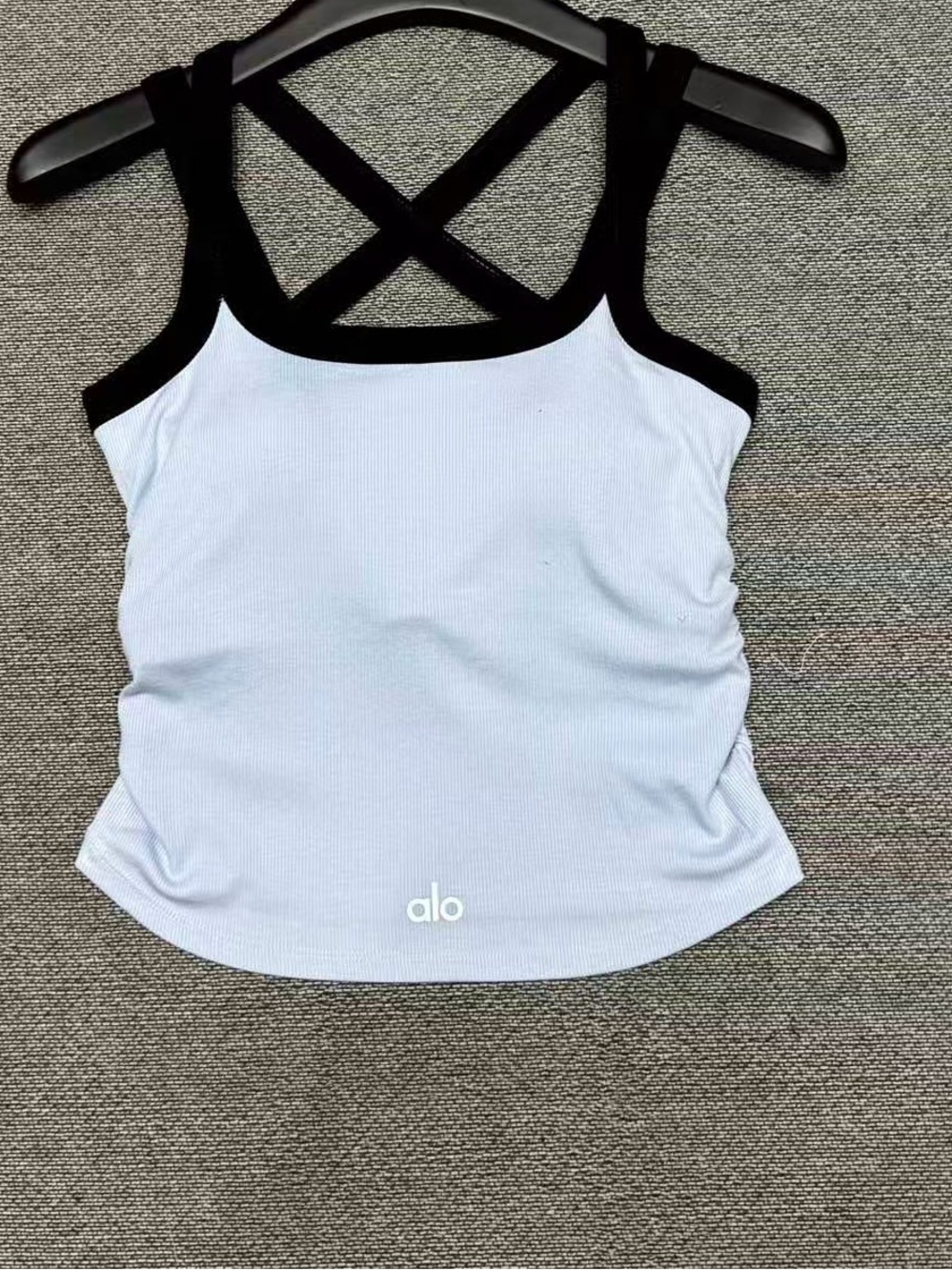 ALO Yoga Tank Top with Black Strappy Back